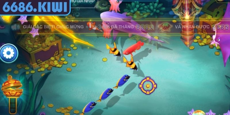 Bắn Cá Đại Dương 6686 - Cuộc Săn Kho Báu Giữa Lòng Đại Dương 2 Tính năng bắn tự động
