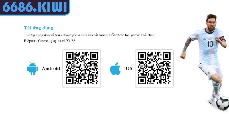 Tải App 6686 - Trải Nghiệm Cá Cược Tiện Lợi Mọi Lúc, Mọi Nơi 1 Tải app siêu nhanh trên iOS
